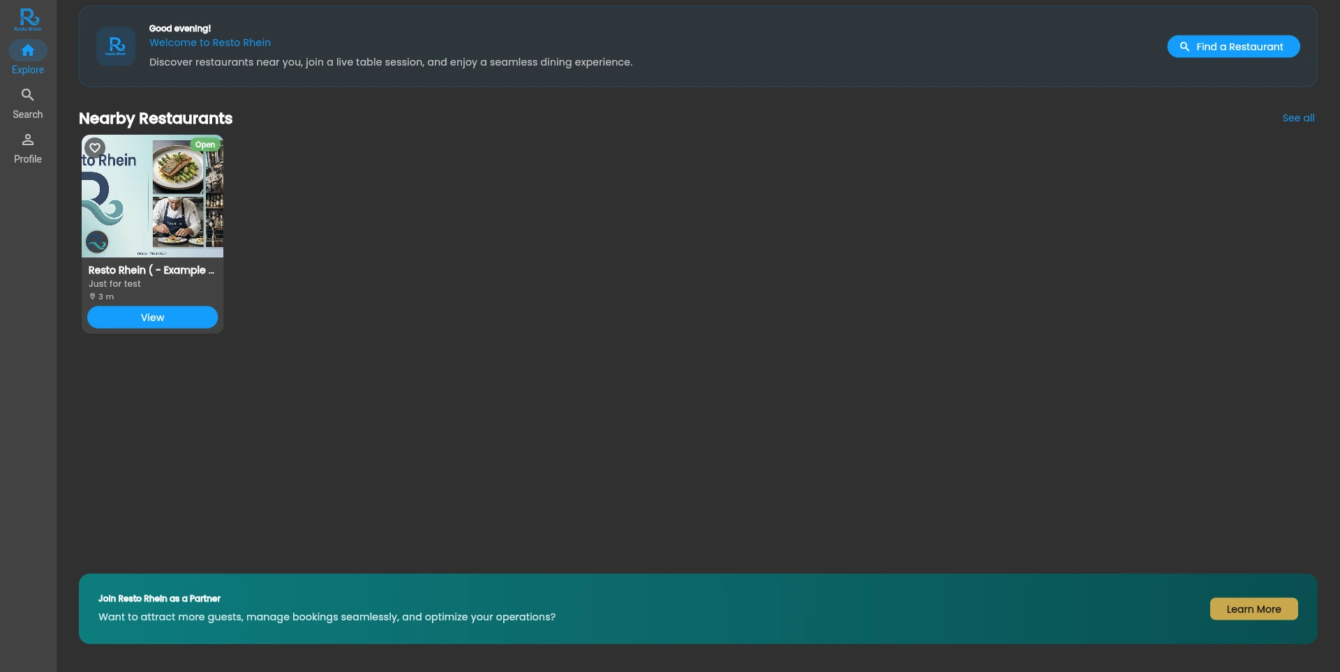 Screenshot der Resto-Rhein-Plattform
